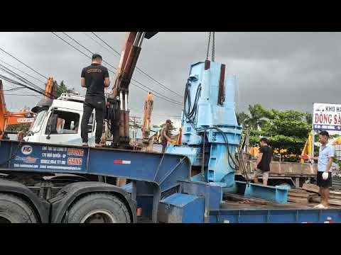 Thủ tục hải quan, vận chuyển, xếp dỡ máy ép cừ KGK-130