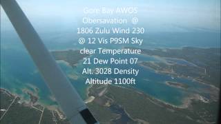 preview picture of video 'Gore Bay Airport AWOS  - CYZE June 2014'