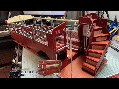Build the London Transport Routemaster Bus RM857 1:12 Scale - Pack 6 - Stages 51-60