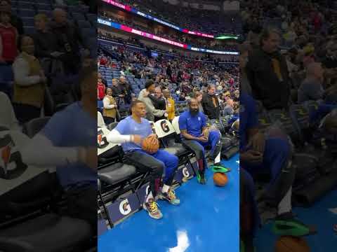 Russ & Harden runnin' it back! 🤩 A special connection between the two 🤝#ClipperNation