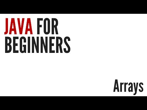 Java For Beginners Arrays 8 10