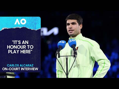 Carlos Alcaraz On-Court Interview | Australian Open 2026 Final