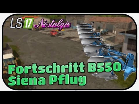 LS17 NOSTALGIE #123 - Fortschritt B550 Siena Pflug  ★ LPG SCHWARZE PUMPE Thüringer Oberland 1988