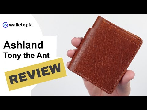 Ashland Leather wallet // Tony the Ant is beauty in motion!