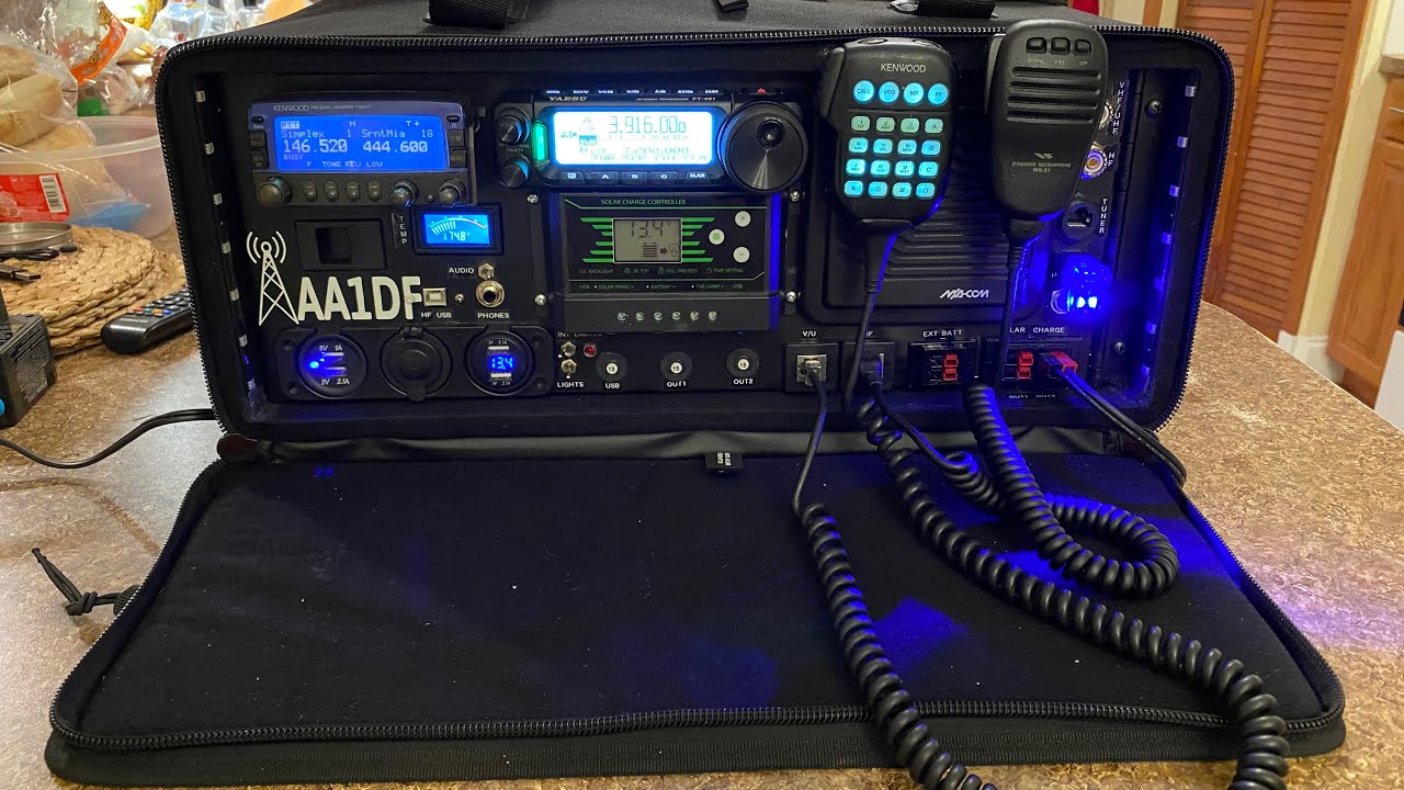 AA1DF amateur radio go kit demonstration 2021