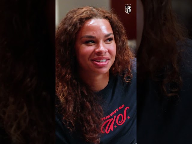 A special guest stopped by USWNT Camp Stories 👀