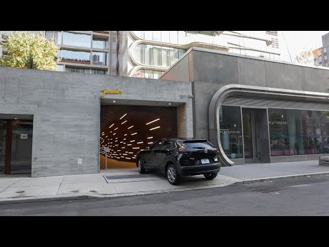 AGV Automated Parking System at The Jardim, 527 W 27th St Chelsea New York — ParkPlus system operation video
