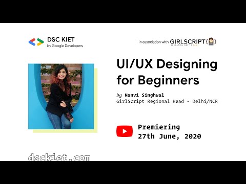 Introduction to Design with Manvi Singhwal and DSC KIET