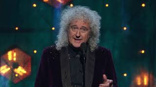 Brian May of Queen Inducts Def Leppard at the 2019 Rock &amp; Roll Hall of Fame Induction Ceremony
