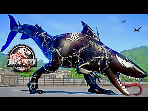 Venom vs Carnage Jurassic World Dominion Giganotosaurus Dinosaurs Fight