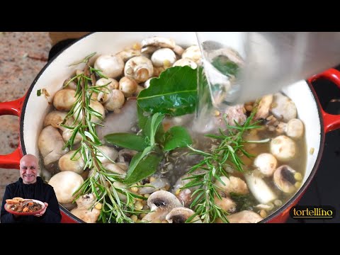 Italian Lentils with Sausages and Mushrooms for Cold Winter Meals