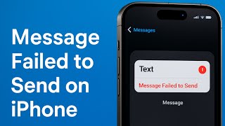 How to fix Message Failed to Send on iPhone 17, 16, 15 - iOS 26.6.1
