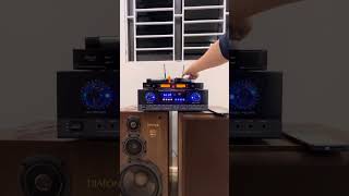 Đẩy liền vang Gunssi Av 320, amply karaoke Bluetooth cao cấp công suất lớn, hàng hot chơi Tết