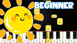 You Are My Sunshine - Folk Song  Beginner Piano Tu