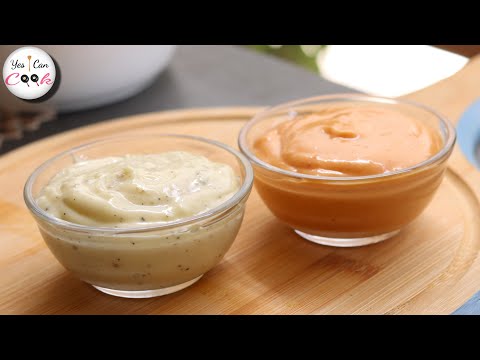 Mayo Garlic Sauce & Zinger Sauce Recipe by (YES I CAN COOK)