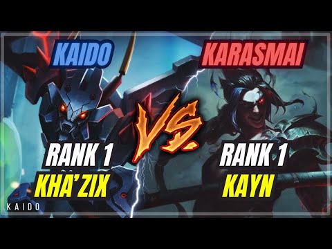 [Rank 1 Kha'zix] The best Kha'zix vs Karasmai the Rank 1 Kayn | Kaido w/ Commentary