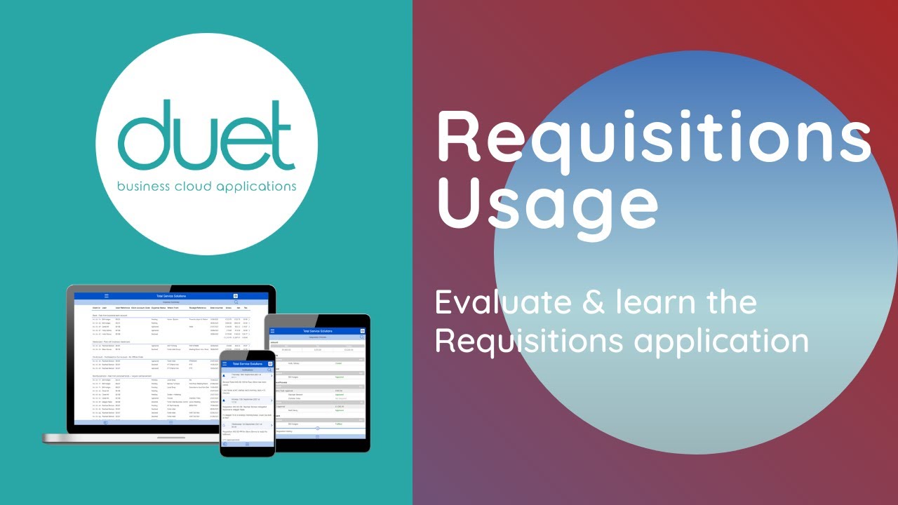 Duet Requisitions Usage