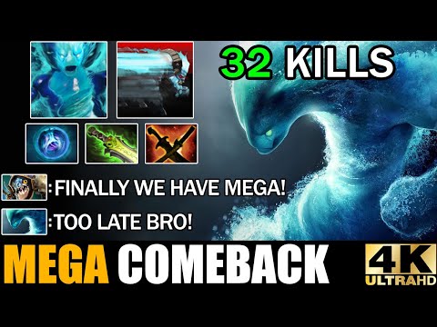 Intense Hard Carry Battle Full Agility Build Morphling VS Slark - Epic Mega Comback  7.30 Dota 2
