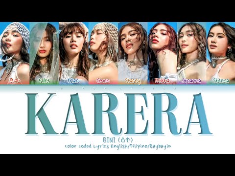 BINI "KARERA" Color Coded Lyrics English/Filipino/Baybayin