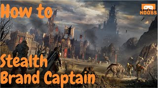 How to Stealth Brand Captain Middle-earth: Shadow of Mordor Gameplay 2020