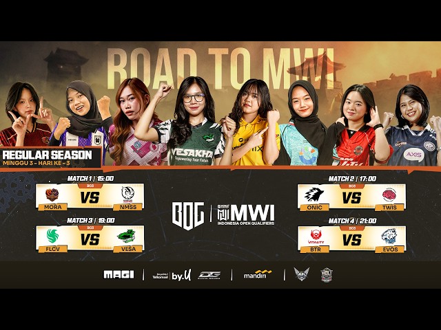 🔴 #ROADTOMWI | BOG Season 2 | Regular Season Minggu 3 Hari 3