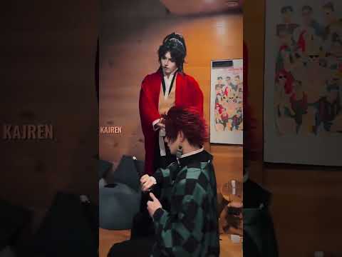 Muzan Shocked by Yoriichi & Tanjiro 😱⚡#cosplay #nezukochan #kimetsunoyaiba #demonslayer