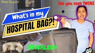What's in my HOSPITAL BAG ??!! | MGA DALA KO sa hospital BAGO MANGANAK ng KAMBAL