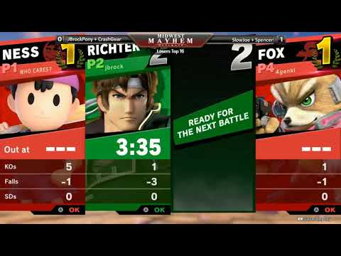 JBrockPony + CrashGear vs SlowJoe + Spencer - Midwest Mayhem Ultimate Doubles Losers Top 16