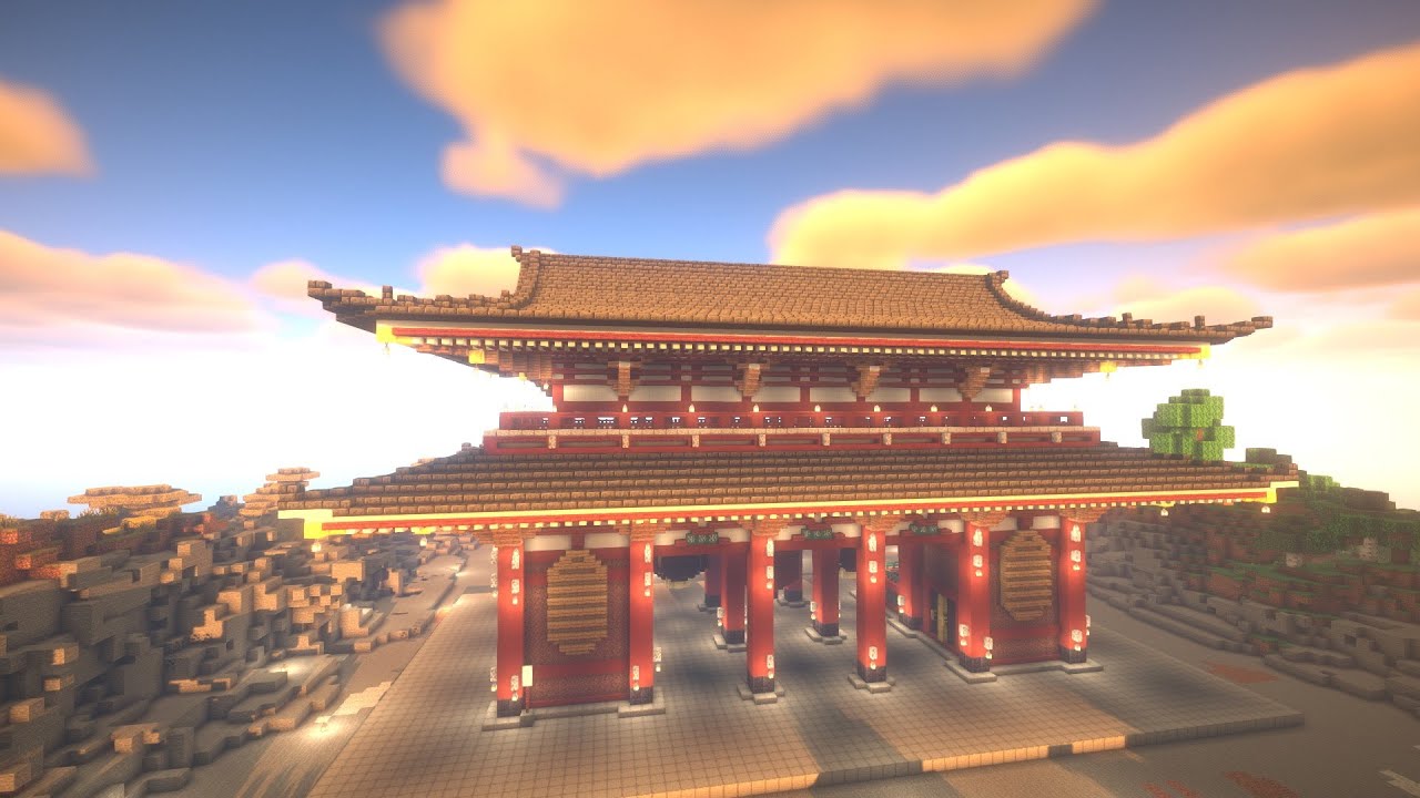 Japanese-style architecture 【Asakusa Sensoji Temple Hozomon Gate】