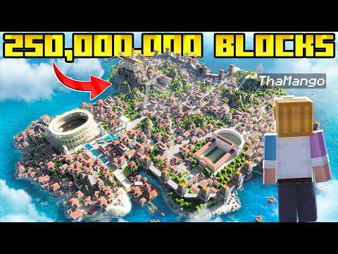 I built the Biggest Minecraft Kingdom in 7 Days