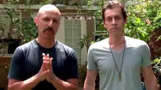 Max Amini & Maz Jobrani doing ALS Ice Bucket Challenge