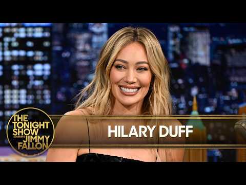 ヒラリー・ダフが「ウィズ・ラヴ」ダンスをジミーに教え、オルセン姉妹が『リジー&Lizzie McGuire』だったことを明かす (Hilary Duff Teaches Jimmy Her "With Love" Dance, Reveals the Olsen Twins Were Her Lizzie McGuire)