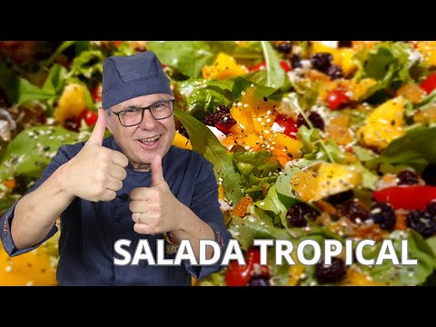 [COMO FAZER] Salada tropical. Receita salada. Salada colorida