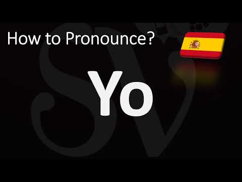 How  to Pronounce I (YO) in Spanish