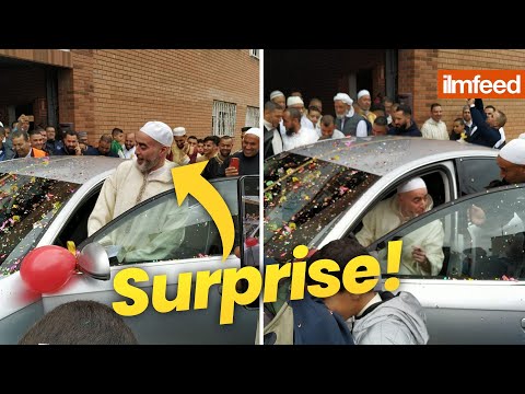 Spanish Muslims SURPRISE IMAM WITH NEW CAR!
