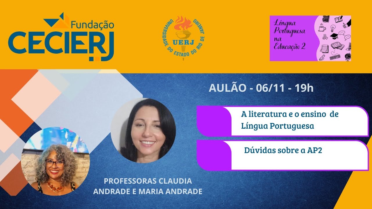 V AULÃO VIRTUAL DE LP2: LITERATURA E ENSINO DE LP