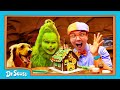 Blippi The Grinch Make Silly Gingerbread Houses Dr Seuss