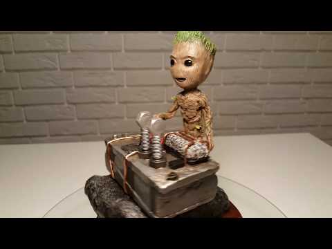 Groot- sculpting