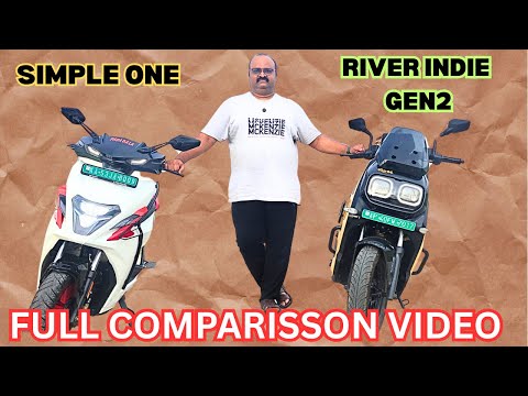 RIVER INDIE GEN 2 VS SINPLE ONE ELECTRIC SCOOTERS COMPARISSON VIDEO