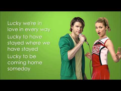 Glee - Lucky (Lyrics)