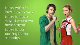 Glee - Lucky (Lyrics)