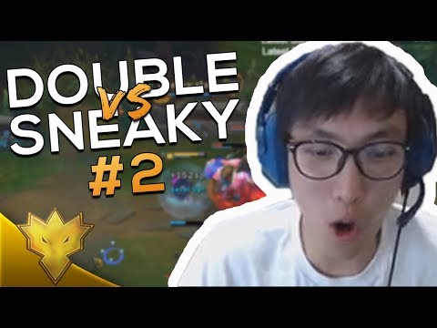 When Doublelift Meets Sneaky in SoloQ #2 - "SNEAKY THREW IT!" - League of Legends Stream Highlights