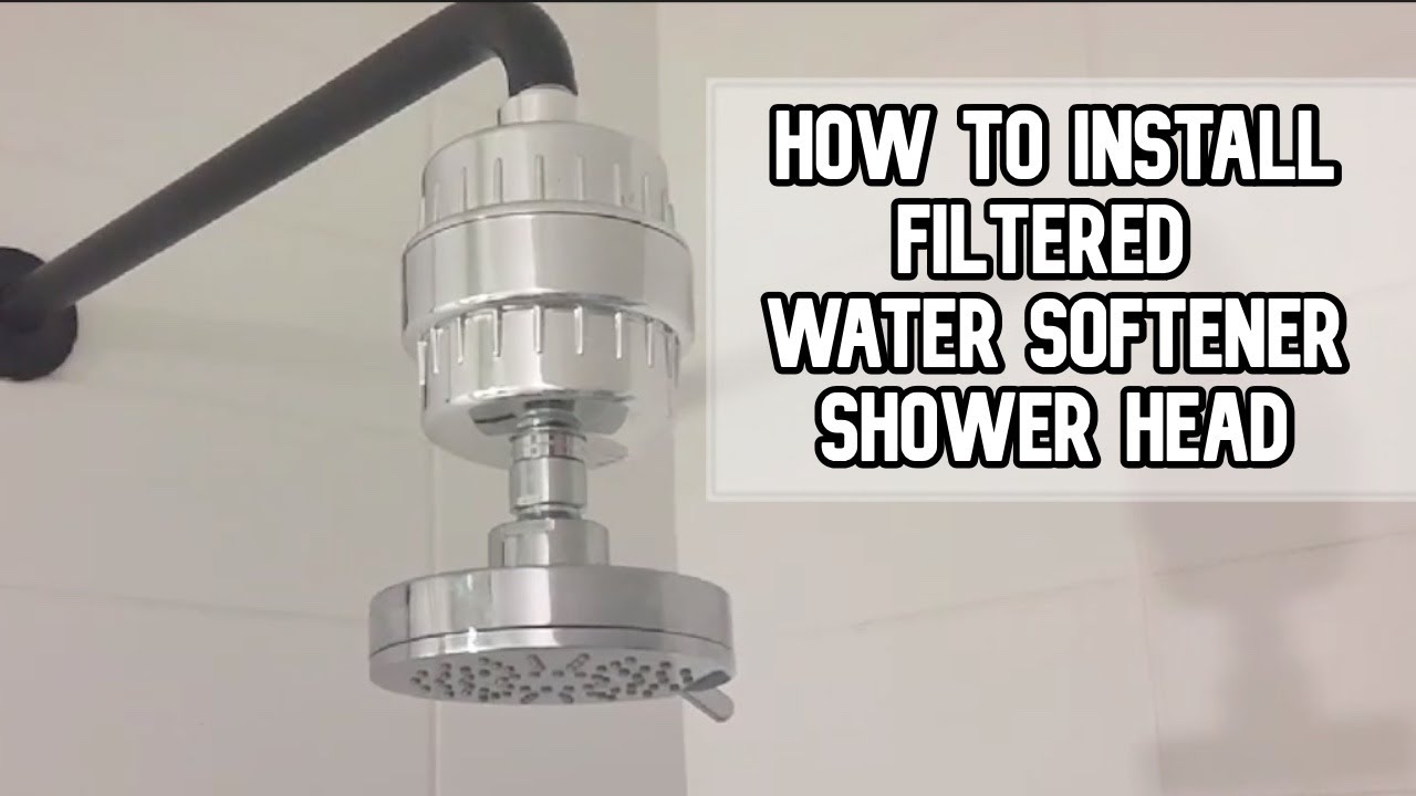 How to install filtered water softener shower head DIY video #watersoftener #showerhead
