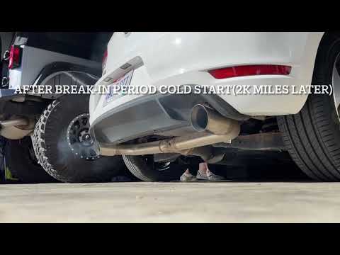 AFTER BREAK-IN PERIOD UPDATE - XFORCE CATBACK EXHAUST - MK6 GTI(STOCK DOWNPIPE) | COLD START