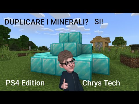 Come duplicare qualsiasi minerale su minecraft PS4 Edition -Chrys Tech