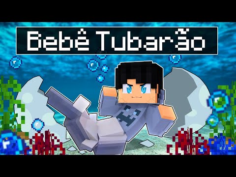 I WAS BORN as a BABY SHARK in Minecraft