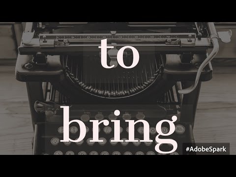 Bring Conjugaison