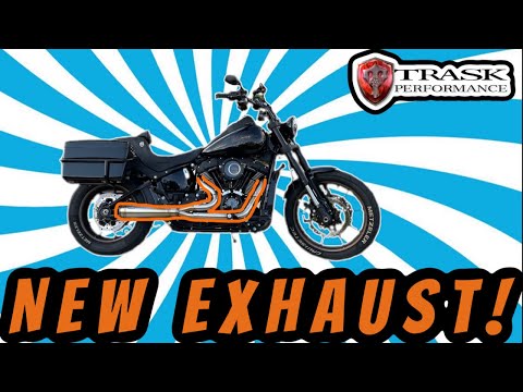 Trask Performance Assault 2 into 1 Exhaust INSTALL - M8 Softail Harley Low Rider S