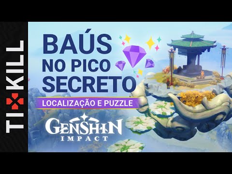 Genshin Impact : 💎 : 3 BAÚS NO PICO SECRETO [ LOCALIZAÇÃO E PUZZLE ]
