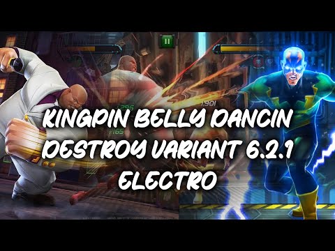 Rank 1 6 Star Kingpin vs Variant 6.2.1 Electro - Let's Belly Dance! - Marvel Contest of Champions